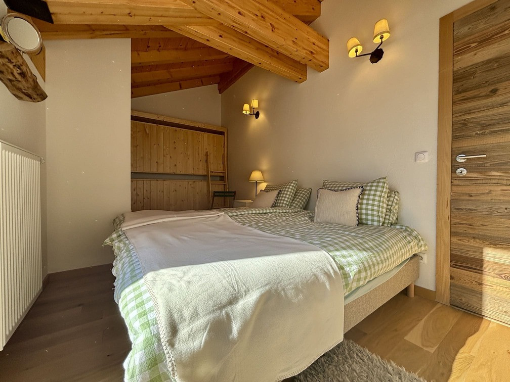 Résidence Soldanelles, appartement 15 A, chambre double, Châtel montagne vacances soleil Résidence Soldanelles, appartement 15 A, chambre double, Châtel montagne vacances soleil