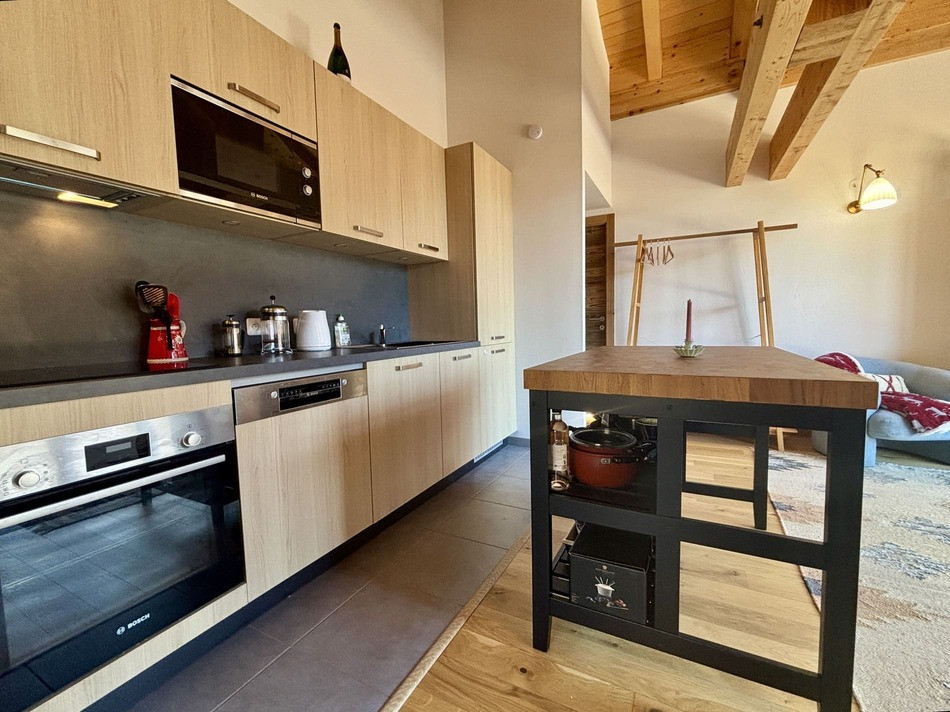 Résidence Soldanelles, appartement 15 A, cuisine, Châtel Vallée d'Abondance Résidence Soldanelles, appartement 15 A, cuisine, Châtel Vallée d'Abondance