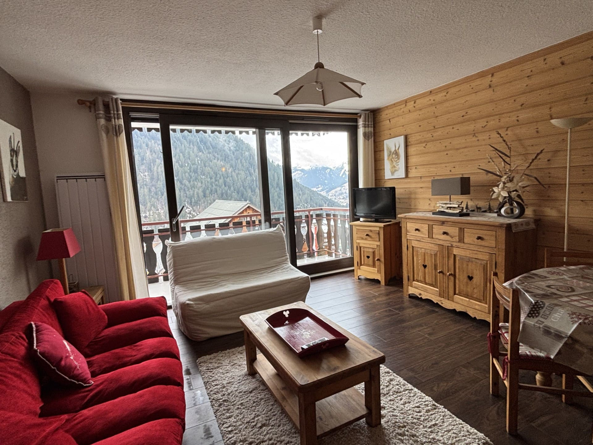 Residence Sylvia, Appartment 53, Living room, Chatel Reservation