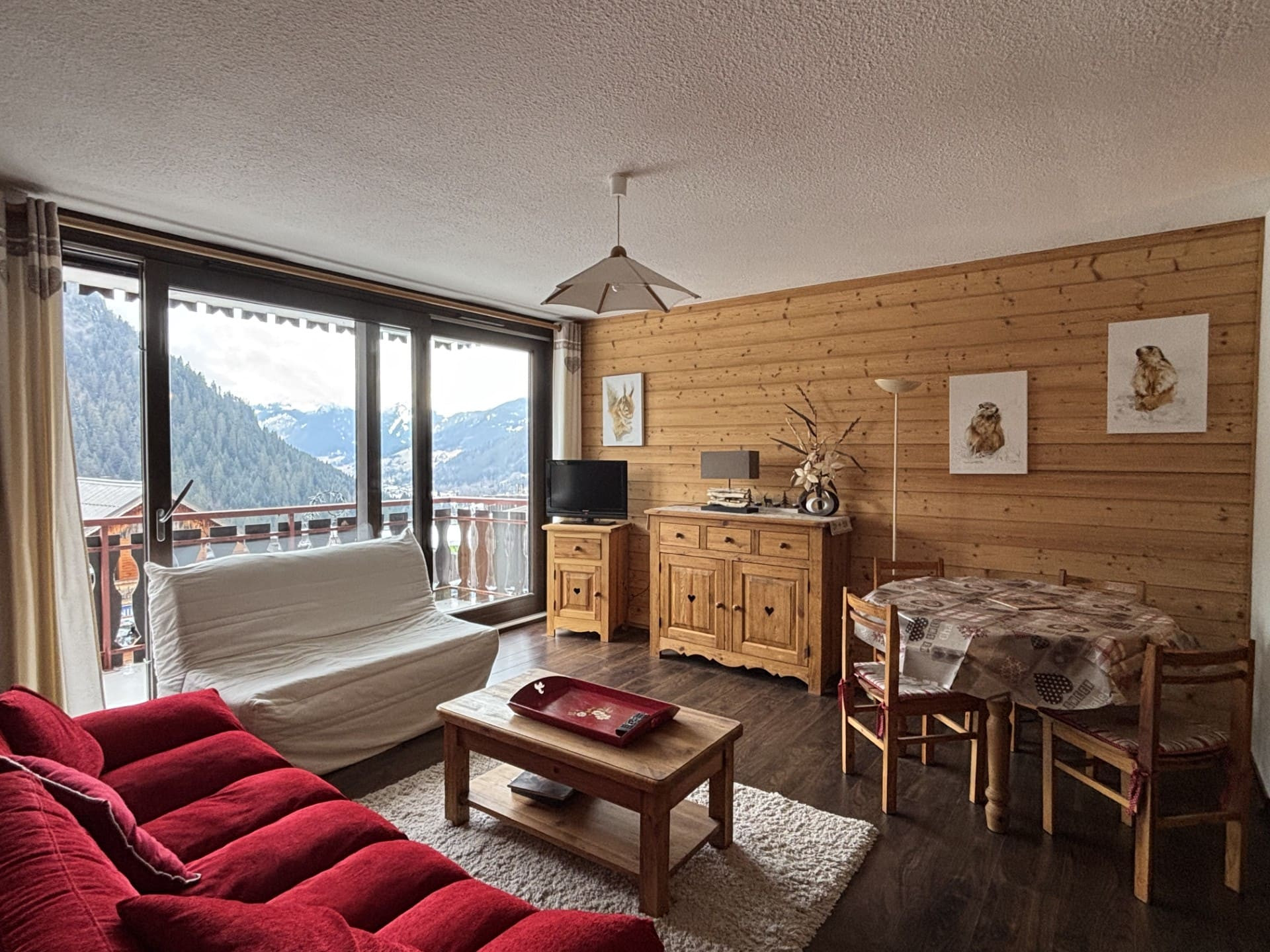 Residence Sylvia, Appartment 53, Living room, Chatel Tourism
