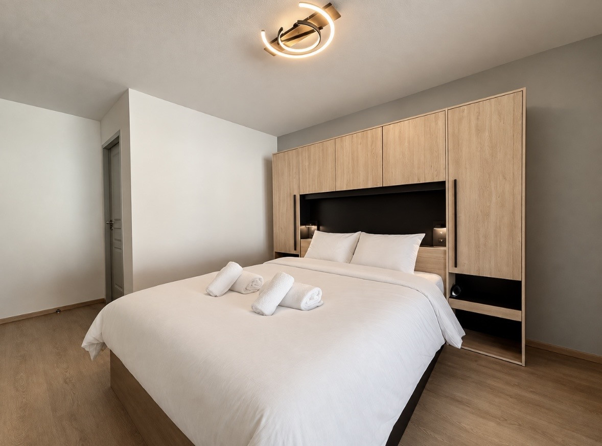 THE VIEW 13 Residence, sleeps 6, Châtel, double bedroom, Les Portes du Soleil