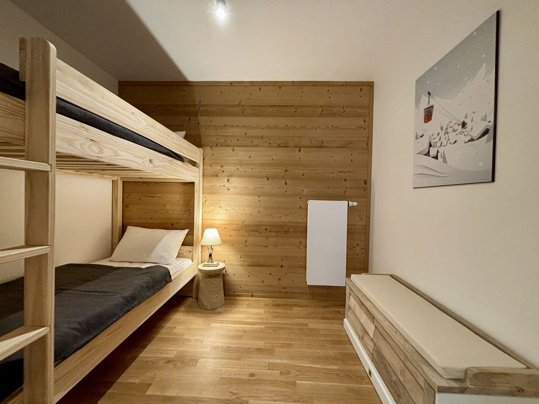 Résidence Thélème, Appartement 402, Little bedroom 2 bunk beds, Châtel