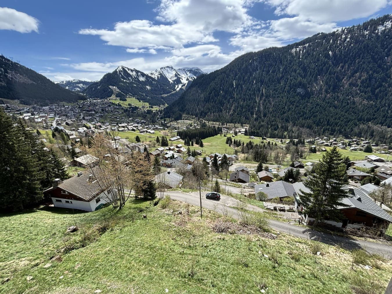 Résidence Thélème, Appartement 402, View from balcony, Châtel