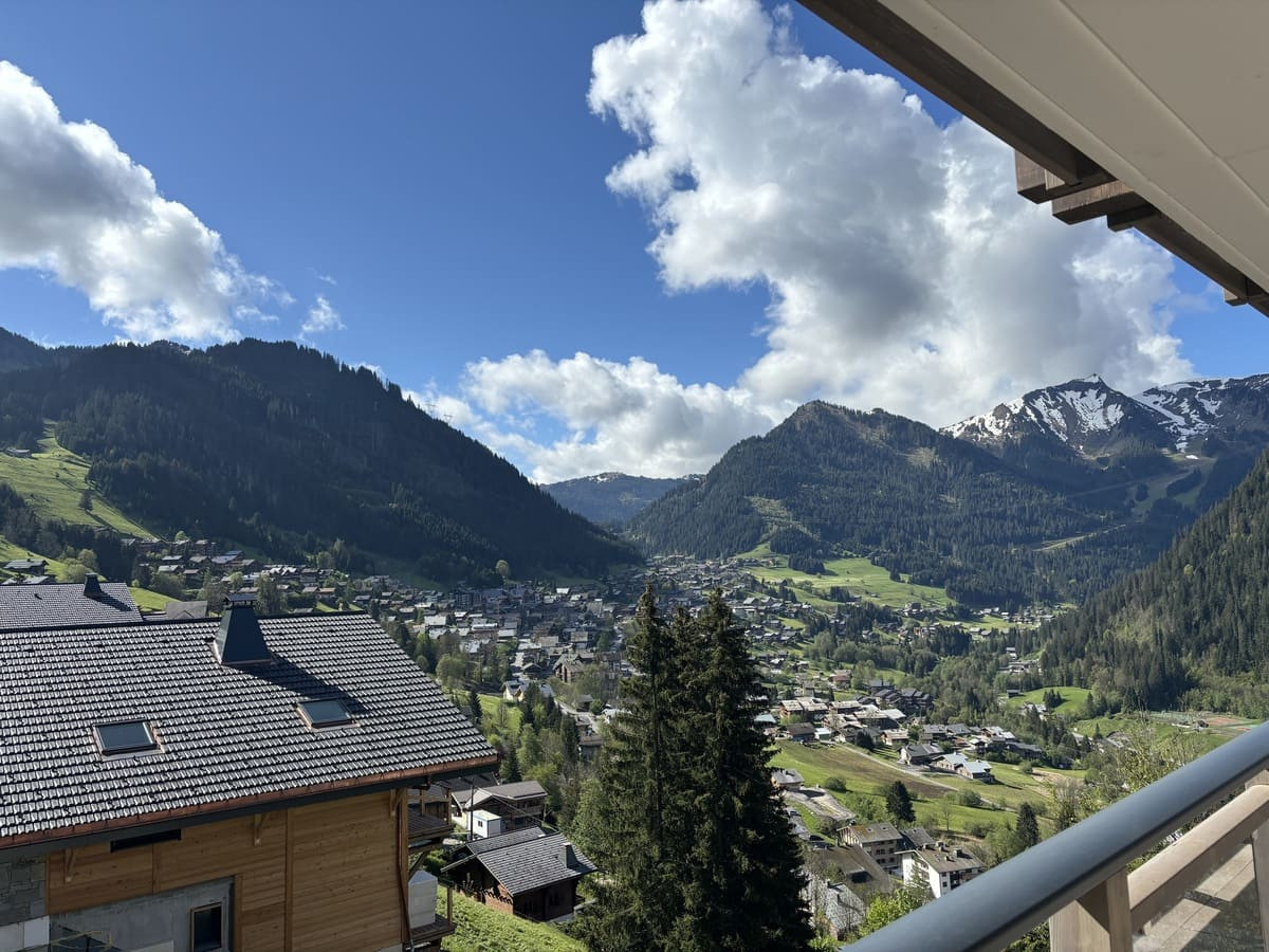 Residence Theleme, Apartment 501, View from the balcony, Châtel Portes du Soleil