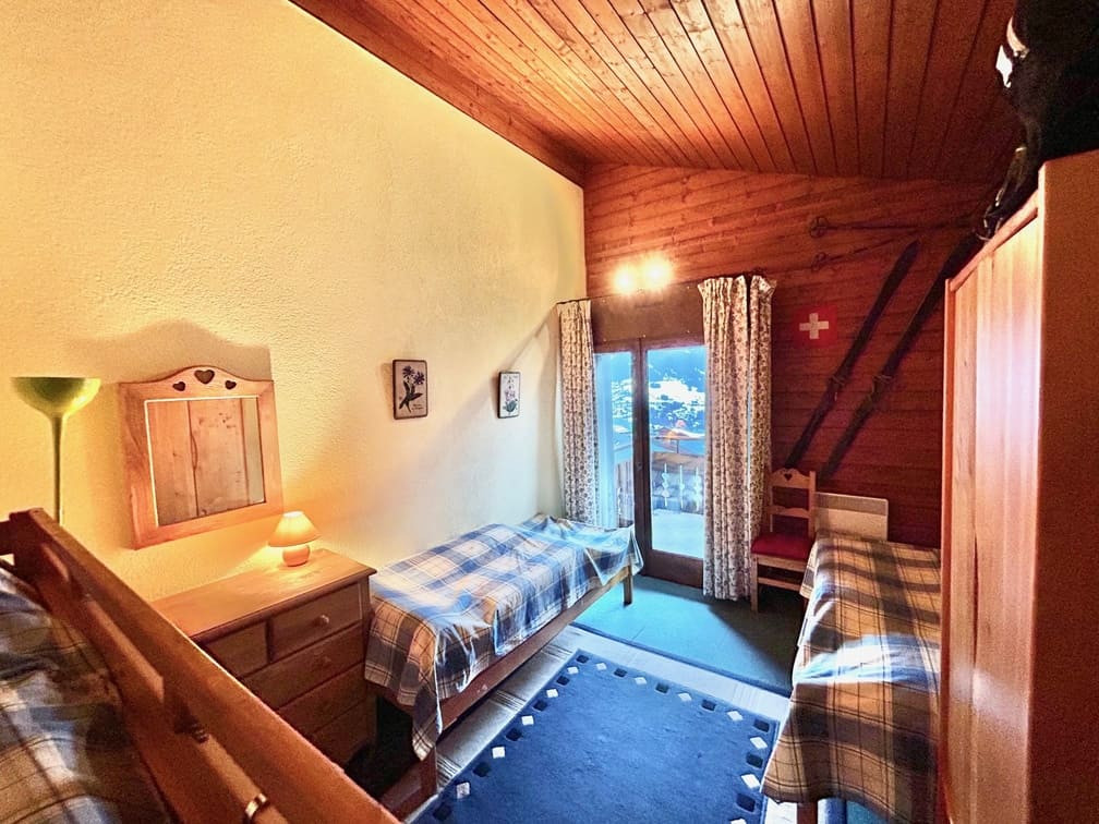 Residence Yéti 3, Bedroom bunk bed and single bed, Châtel 74