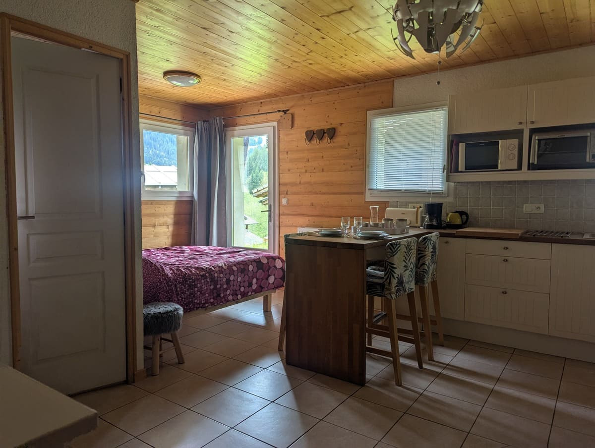 Studio dans chalet Les Bouquetins, Châtel, Appartement cosy