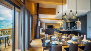 Apartment 6 people in Châtel residence 360 village center, Spacious living-dining room, Portes du Soleil