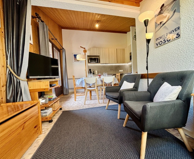 Résidence Perce Neige, Bâtiment A, Appartement 30, Châtel, Salon, Bien être en station