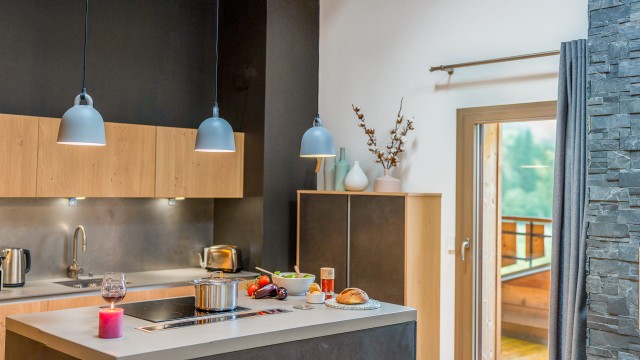 Appartement 10 personnes à Châtel résidence 4 élèments cuisine ouverte sur séjour