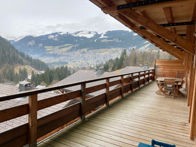 Appartement 103, résidence Bois Colombe, le balcon, Châtel Portes du Soleil