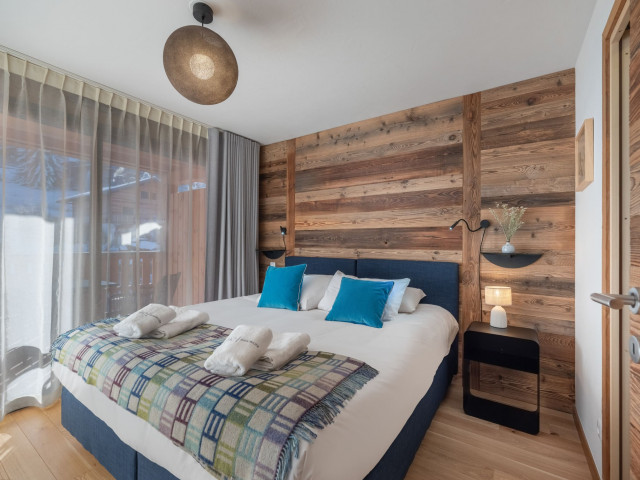 Appartement 12A, Résidence Les Soldanelles, Châtel, Chambre 2 lits simples, Centre village