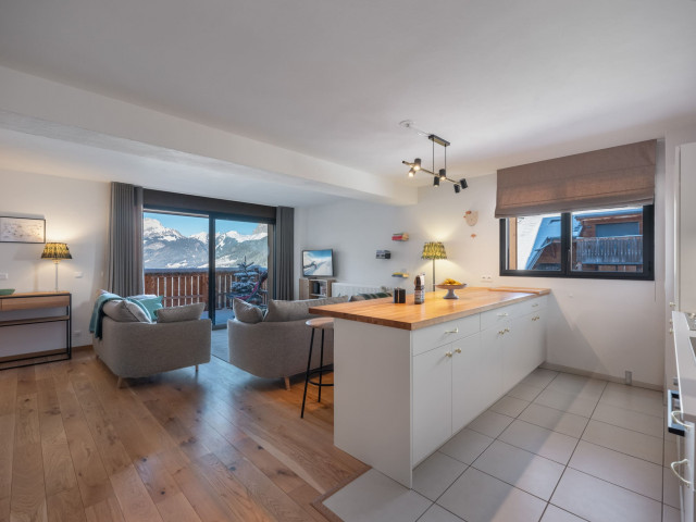 Appartement 12A, Résidence Les Soldanelles, Châtel, Cuisine ouverte sur le séjour, Chatel Réservation