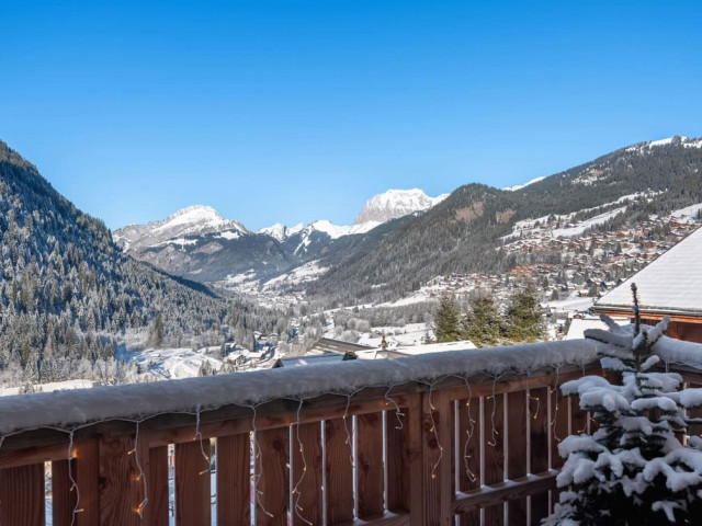 Appartement 12A, Résidence Les Soldanelles, Châtel, Vue balcon, Paysages majestueux