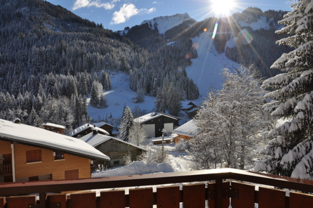 Appartement 16 dans la résidence Perthuis, Vue du balcon, Châtel Vacances au soleil