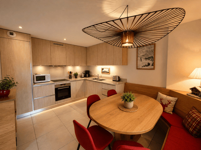 Apartment Mont Royal n°202 A, Kitchen and Dining room,  Châtel Vacation Rentals