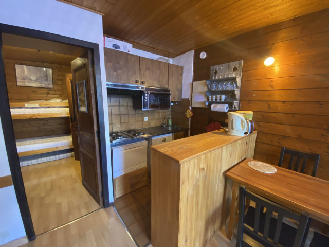 Apartment 284 in résidence le MOULIN, Kitchen, Châtel Portes du Soleil
