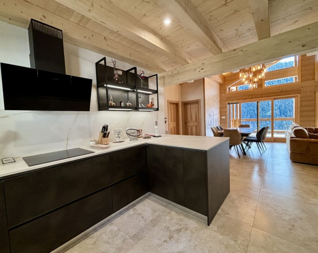 Appartement 301, Résidence Le Panorama, Châtel, Cuisine, Alpes du Nord