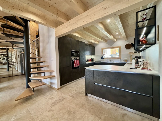 Appartement 301, Résidence Le Panorama, Châtel, Cuisine, Haute-Savoie