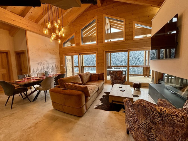 Appartement 301, Résidence Le Panorama, Châtel, Séjour, Escapade familiale