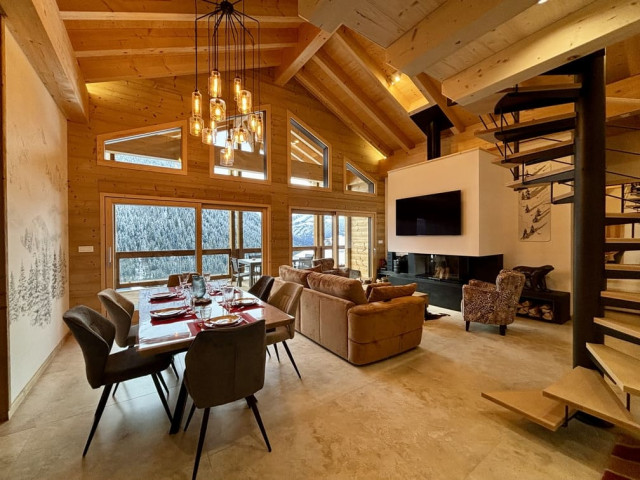 Appartement 301, Résidence Le Panorama, Châtel, Séjour, Portes du Soleil