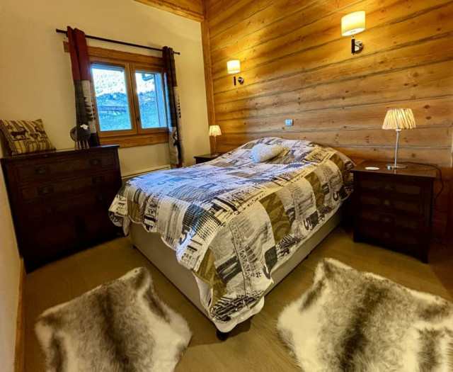 Appartement 5D dans résidence Les Chalets d'Angèle, Châtel, Chambre double, Location matériel de ski