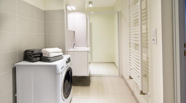 Appartement 6/8 personnes à Châtel résidence 360 centre du village salle de douche