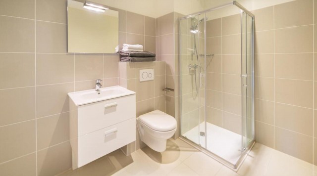 Appartement 6 personnes à Châtel résidence 360 centre du village salle de douche