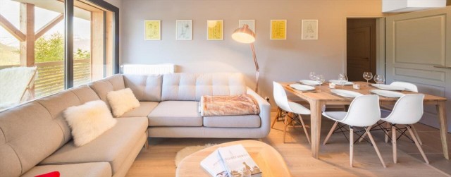 Appartement 6 personnes à Châtel résidence 360 centre du village salon
