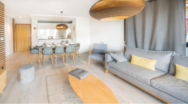 Appartement 6 personnes à Châtel résidence 360 centre du village salon salle à manger