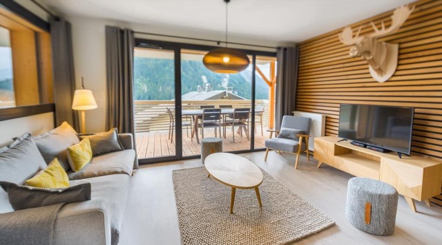 Appartement 6 personnes à Châtel résidence 360 centre du village salon salle à manger