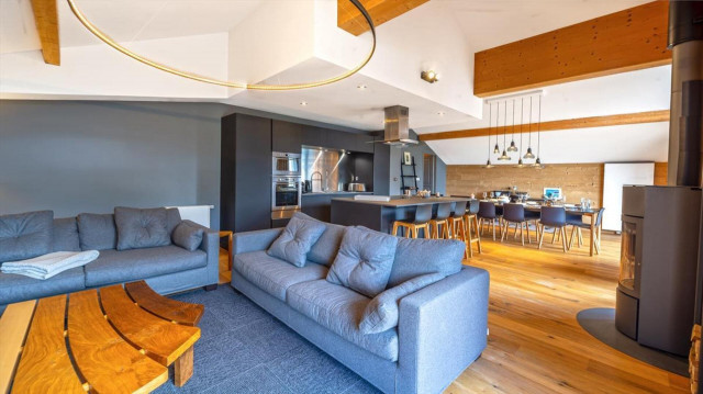 Appartement 6 personnes à Châtel résidence 360 centre du village spacieux salon salle à manger, Haute-Savoie