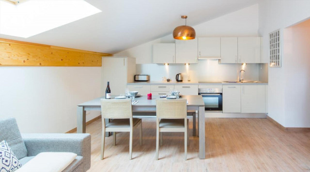 Appartement 6 personnes à Châtel résidence 4 élèments coin cuisine et repas, Châtel 74