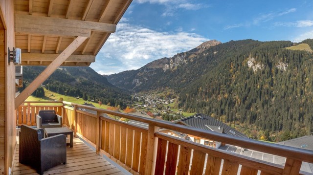 Appartement 6 personnes à Châtel résidence Bellevue balcon vue montagnes