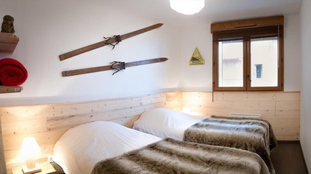 Appartement 6 personnes à Châtel résidence Bellevue chambre 2 lits simples