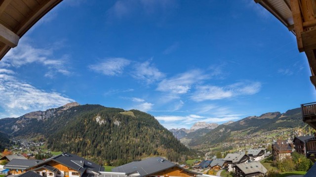 Appartement 6 personnes à Châtel résidence Bellevue vue Châtel et montagnes