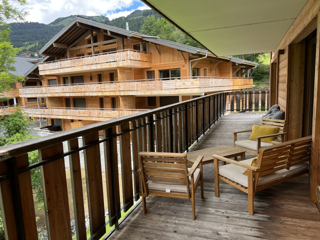 Apartment in Châtel residence 4 Elements, Balcony view, Snowy Holidays