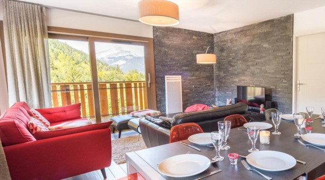 Appartement 8 personnes à Châtel résidence 4 élèments salon salle à manger