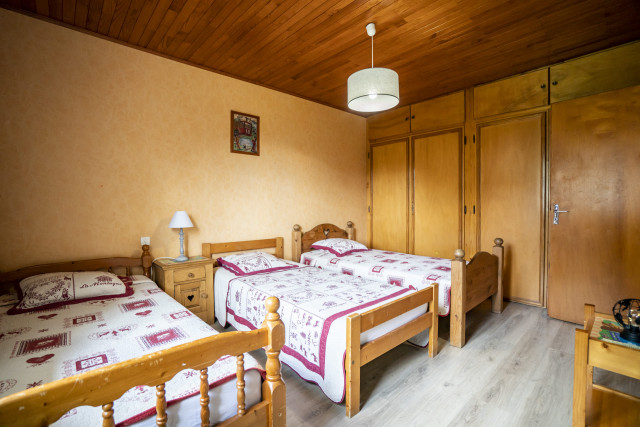 Appartement 8 personnes Chalet Les Pensées, chambre 3 lits simples, Châtel Réservation