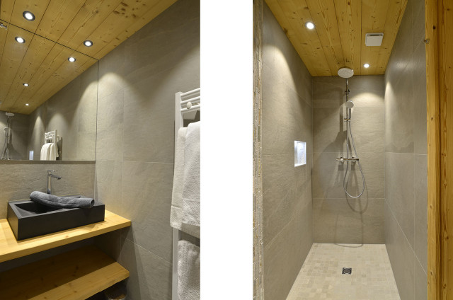 Appartement 8 personnes, petitflo, salle de bain barbossine, châtel portes du soleil