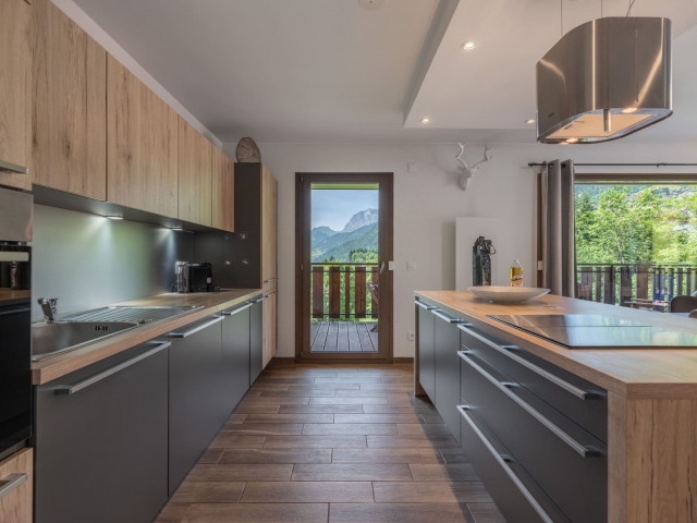 Apartment in Châtel, 4 elements residence, Kitchen, Châtel Haute-Savoie