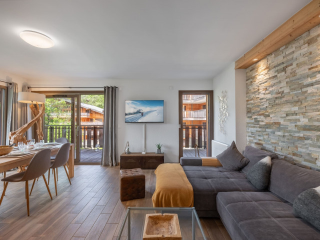 Apartment in Châtel, 4 elements residence, Living room, Châtel Family holiday 