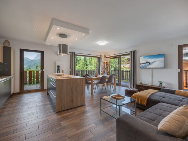 Apartment in Châtel, 4 elements residence, Living room and dining room, Châtel Portes du Soleil
