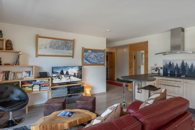 Apartment in Châtel, Bellevue Residence, Living room, Châtel Family holiday