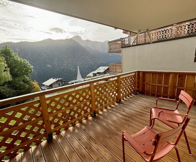 Appartement Alchimie 12C à Châtel, terrasse exposée sud