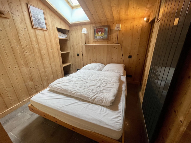 Appartement Armoises 14, Châtel, chambre avec lit double