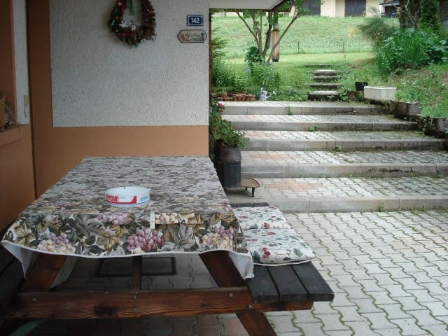 Apartment Bel Horizon 3, outside entrance, mountain family holiday