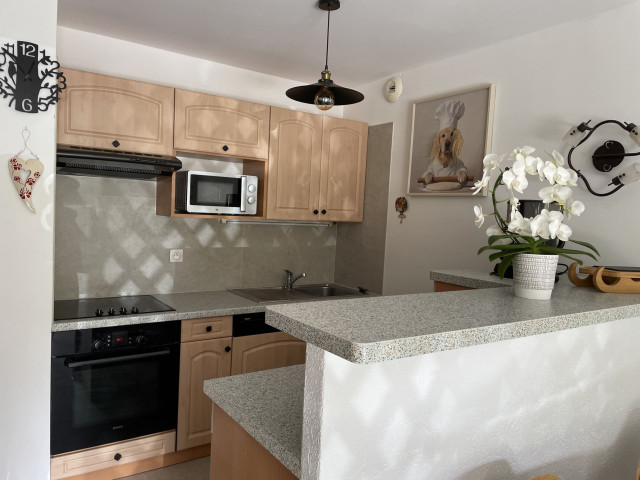 “Boule de Neige” Apartment, kitchen, Châtel, Haute-Savoie