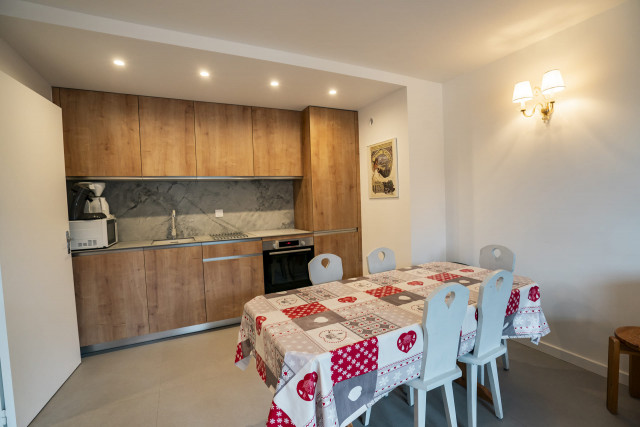 Apartment Caribou n°2, Kitchen, Châtel Réservation