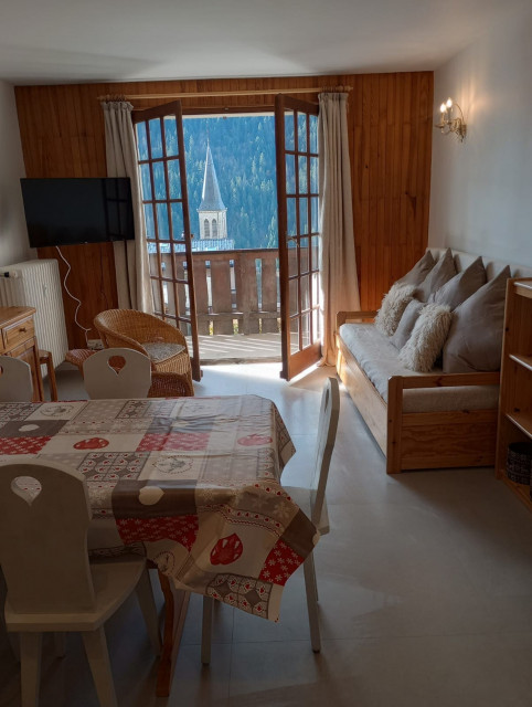 Appartement Caribou n°2, salon, Châtel Vallée d'Abondance