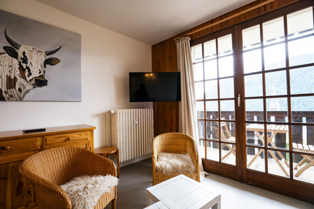 Apartment Caribou n°2, Living room, Châtel Reservation